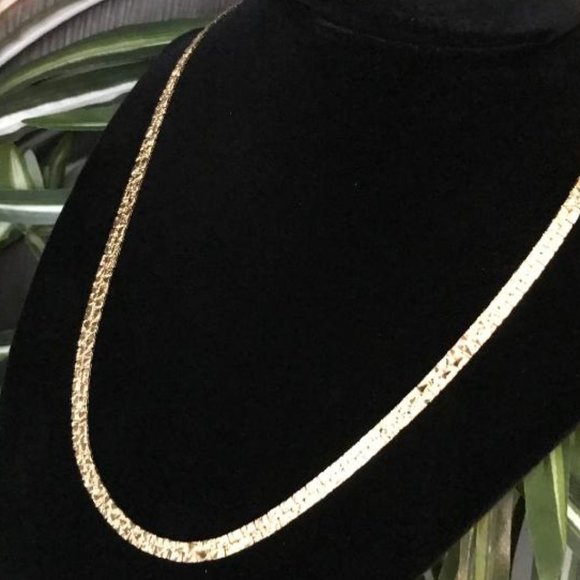 B.C. Lind 14K GE Gold Nugget Style Necklace - Picture 2 of 7